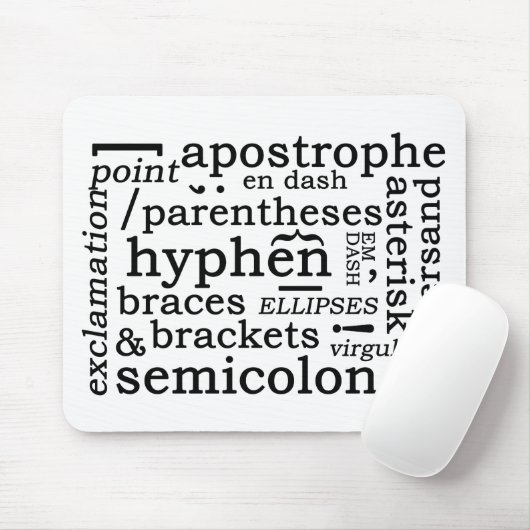 Interpunktion Mousepad (Mit Mouse)