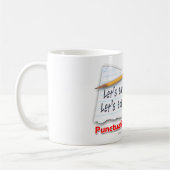 Interpunktion rettet die Leben Kaffeetasse (Links)