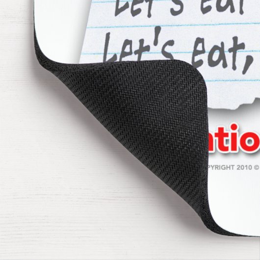 Interpunktion rettet die Leben Mousepad (Ecke)