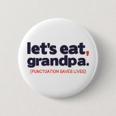 Interpunktion rettet Leben Button (Vorderseite)
