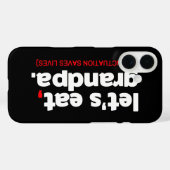 Interpunktion rettet Leben Case-Mate iPhone Hülle (Rückseite (Horizontal))