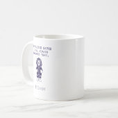 Interpunktion rettet Leben Lustiger Englischlehrer Kaffeetasse (Vorderseite Links)