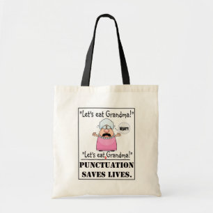 Interpunktion rettet Leben-Tasche Tragetasche