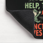 Interpunktion rettet Opfer Lustige Grammatik Engli Mousepad (Ecke)