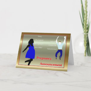 Interracial Baby Ankündigung für gemischte Paare