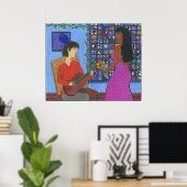 Interracial Couple Whistler Poster (Heimbüro)