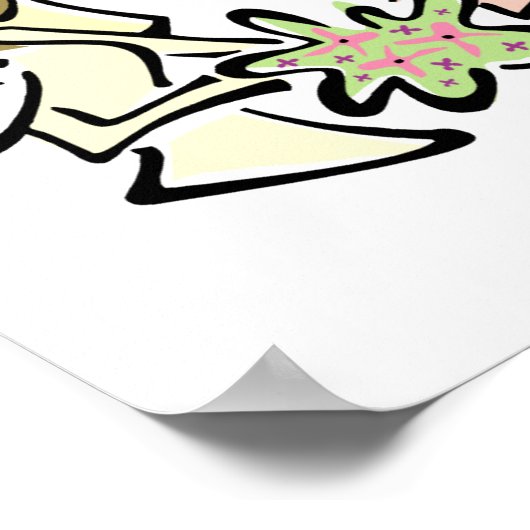 Interracial Lesbian Lovers Poster (Ecke)