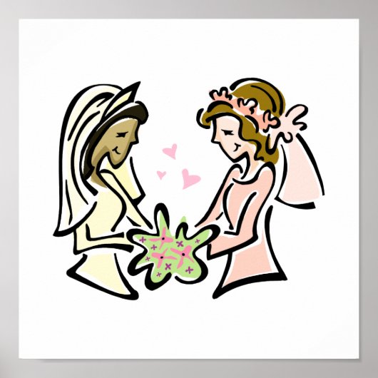 Interracial Lesbian Lovers Poster (Vorne)