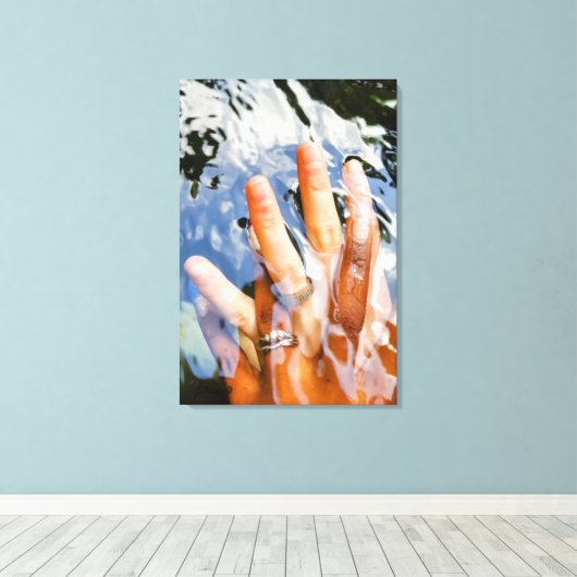 Interrassische Leinwand (Insitu (Holzboden))