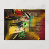 Interrassische Liebe Feiertagspostkarte (Vorderseite)