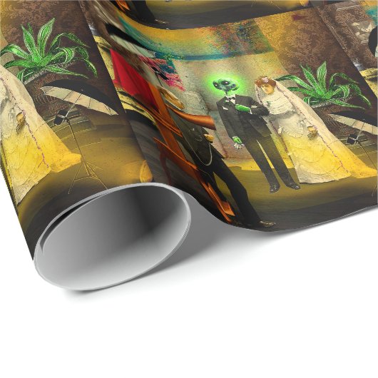 Interrassische Liebe Geschenkpapier (Rolleneckpunkt)