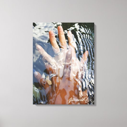 Interrassische Liebe Leinwanddruck (Vorderseite)