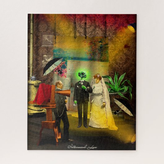 Interrassische Liebe Puzzle (Vertikal)