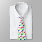 Interrassische Liebe Rainbow Hearts Krawatte (Gebunden)