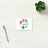 Interrassische Liebe Rainbow Hearts Post es notier Post-it Klebezettel (Büro)