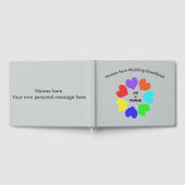 Interrassische Liebe Rainbow Hearts Wedding Guestb Gästebuch (Voll)