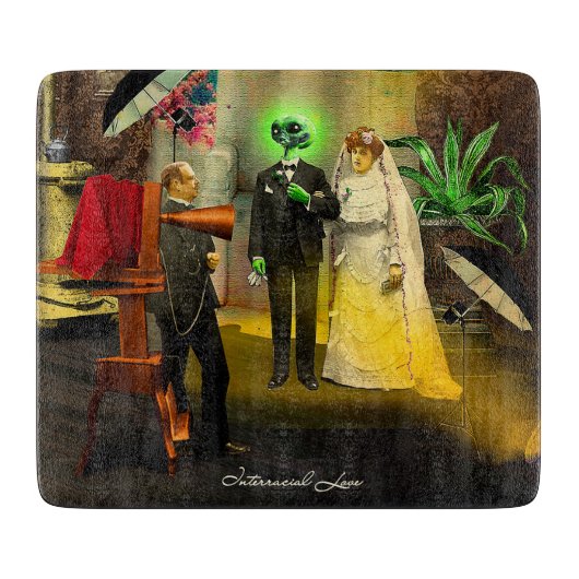 Interrassische Liebe Schneidebrett (Vorderseite)