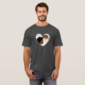 Interrassische Liebe T-Shirt (Vorne ganz)