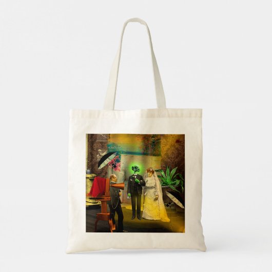 Interrassische Liebe Tragetasche (Rückseite)