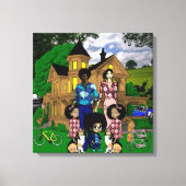 Interrazionale Mauer Art Leinwanddruck (Vorderseite)