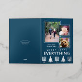 Interreligiös 3 Foto Trendy Einfach Navy Silber (Äußere Ablage)
