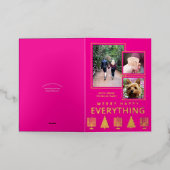 Interreligiös 3 Foto Trendy Einfache Pink Gold (Äußere Ablage)