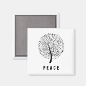 Interreligiöser Friedensbaum Magnet (Vorderseite/Rückseite)