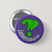Interrobang Pop Art Button - Blurple (Vorne & Hinten)