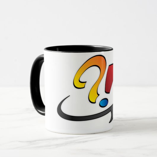Interrobang'd - Tasse (Vorderseite Links)