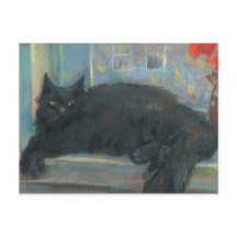 Interruptes Nickerchen, Schwarze Katze Impressioni