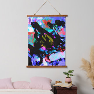 Interruption: Industry's Unnatural Progression Wandteppich Mit Holzrahmen