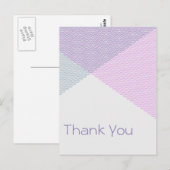 Intersecting Chevrons, vielen Dank Postkarte (Vorne/Hinten)