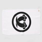 Intersecting cloves in circle golfhandtuch (Horizontal)