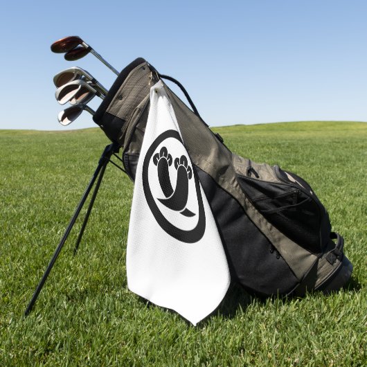 Intersecting cloves in circle golfhandtuch (Gras)