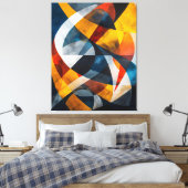 Intersecting Currents of Light Leinwanddruck (Insitu (Schlafzimmer))