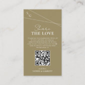 Intersecting Lines Share The Love QR Code Card Begleitkarte (Vorderseite)