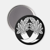 Intersecting Radish Magnet (Vorderseite/Rückseite)