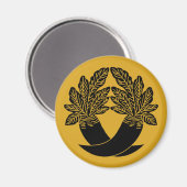 Intersecting Radish Magnet (Vorderseite/Rückseite)