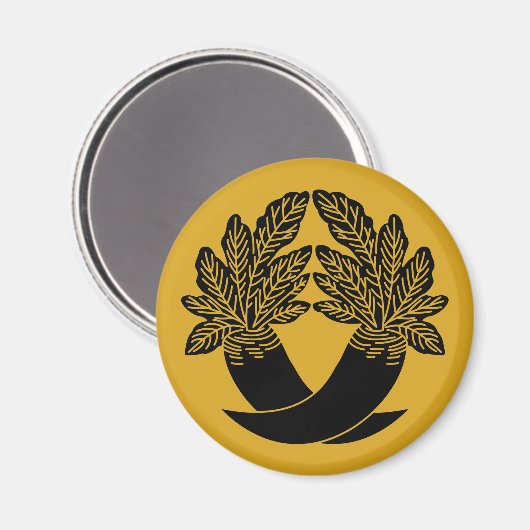 Intersecting Radish Magnet (Vorderseite/Rückseite)