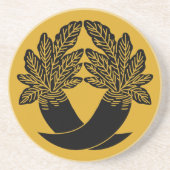 Intersecting Radish Sandstein Untersetzer (Vorne)