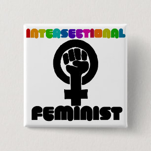 intersektionaler Feminist Button