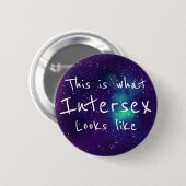 Intersex Customizable Galaxy Identity Button (Vorne & Hinten)