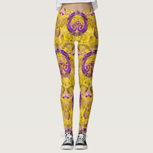 Intersex Dragon Damask - Farbe der intersexuellen Leggings
