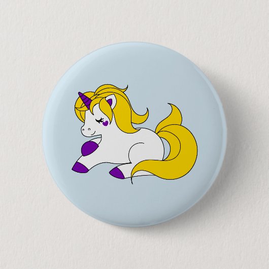 Intersex Einhorn Button (Vorderseite)
