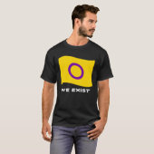 Intersex Flag Intersex We Exist T-Shirt (Vorne ganz)