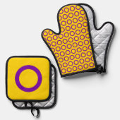 Intersex Flag Oven Mitt & Pot Holder Set (Vorderseite/Rückseite)