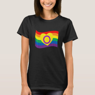 Intersex Herzflagge Lgbtq Schwulenrechte Stolz Pri T-Shirt