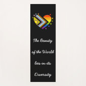 Intersex Inclusive Progress Pride Diversity Slogan Yogamatte (Vorderseite)