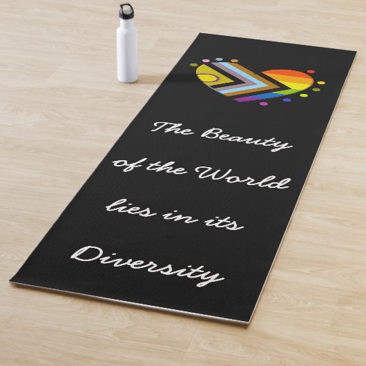 Intersex Inclusive Progress Pride Diversity Slogan Yogamatte (Beispiel)