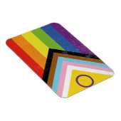 Intersex-Inklusive Progress Pride Flagge Magnet (Rechte Seite)